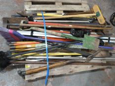 Pallet of Garden Tools
