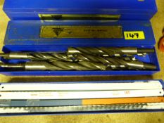 Boxes of Drill Bits and Hacksaw Blades