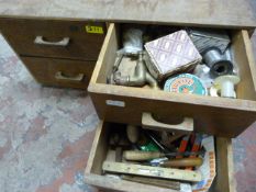 Set of Four Workshop Drawer with a Quantity of Too