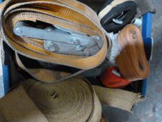 Box of Straps and Ratchet Straps