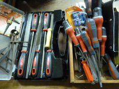 Mixed Lot of Tools Including Files, Marking Off Eq