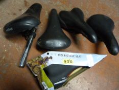 Five Bicycle Saddles Including Velo, Selle Royal &