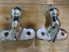 Two Chrome Plated Towing Hitches