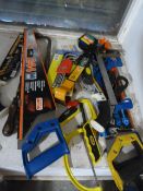 Job Lot of Tools Including Rolson Saws, JCB Utilit