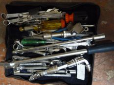 Set of Assorted Britool Spanners, Brake Bar and Ot