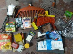 Quantity f Garden Tools and Accessories Including