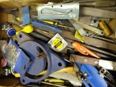 Box of Files and Assorted Tools