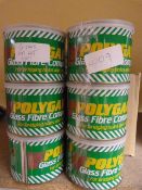 Six Tins of Polyguard Glass Fibre Compound