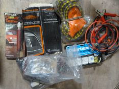 Jump Leads, Tow Rope, Colortune Kit and a Circuit
