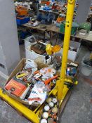 Pallet of Assorted Tools and Fittings Including In