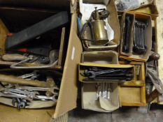 Box Containing Spanners, Blow Lamp, Plane, etc.