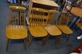 *Four Retro 1960's Kitchen Chairs