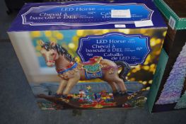 *LED Musical Rocking Horse Decoration