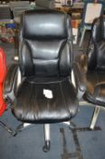 *Black Leather Executive Chair
