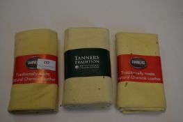 *Tanners Chamois Leathers 3pk