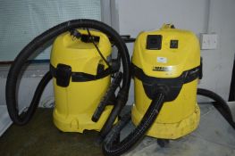 *Two Karcher Wd3p Vacuum Cleaners (For Spares and Repairs)