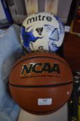 *Wilson NCAA Basketball and a Mitre Football