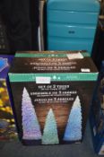 *Set of 3 Colour Changing LED Christmas Trees