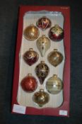 *Kirkland Glass Christmas Tree Ornaments 10pk