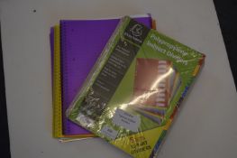 *10 Part Subject Dividers, Four A4 Spiral Bound Notepads