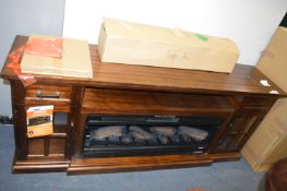 *TV Console with Integral Fireplace