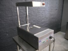 *Bain Marie ABDS Bain Marie with overhead heat lamp in good tested condition. 350 x 650 x 670