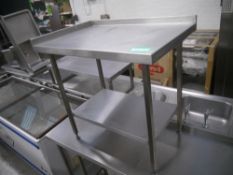 *stainless steel side table side table 980 x 650 x 350