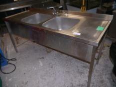 *Double sink Double sink double drainer + taps 1890 x 700 x 880