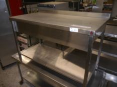 *stainless bench staainless steel prep table. 1400x700x870