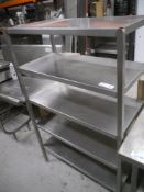 *stainless steel shelf unit Stainless steel shelf unit/ heavy duty 950 x 500 x 1520