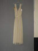 *Size: 16 Cream/Brown Bridesmaid Dress by Dessy Co