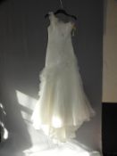 *Jai Bridals White Wedding Dress Size: 8