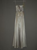 *Size: 12 Silver Bridesmaid Dress By Dessy Collect