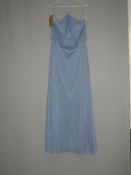 *Size: 14 Light Blue/Grey Bridesmaid Dress by Alfr
