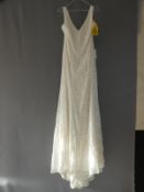 *After Six Ivory Wedding Dress Size: 4