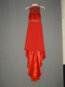 *Size: 4 Red Bridesmaid Dress by Ruby Prom