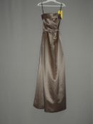 *Size: 10 Light Brown Bridesmaid Dress By Dessy Co