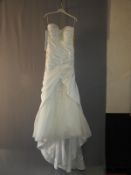 *Jai Bridal Ivory Wedding Dress Size: 8