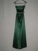 *Size: 12 Dark Green Bridesmaid Dress By Social