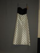 *Size: 12 Black & White Bridesmaid Dress By Alfred