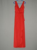 *Size: 10 Flame Bridesmaid Dress by Social