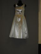 *Size: 12 Silver Bridesmaid Dress By Lola Rose