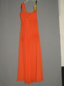 *Size: 12 Bright Orange Bridesmaid Dress by Dessy