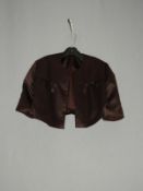 *Size: 0 Brown Bridesmaid Jacket by Dessy Group
