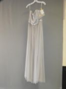 *Size: 12 Silver/Grey Bridesmaid Dress by Dessy Co