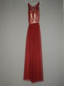 *Size: 6 Burgundy Bridesmaid Dress by Dessy Collec