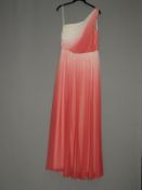 *Size: 10 Pink & White Bridesmaid Dress by Dessy C