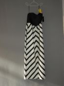 *Size: 10 Black & White Bridesmaid Dress by Alfred