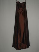 *Size: 8 Chestnut Bridesmaid Dress by Dessy Collec