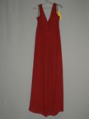 *Size: 14 Burgundy Bridesmaid Dress By Social